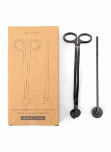 Комплект уред за гасене на свещи и подрязване на фитили Падивакс - черен мат